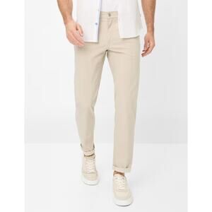 BRAX Mens Cooper Fancy Pants Size 34 X 34 Regular Fit Straight Leg‎ Beige Modern